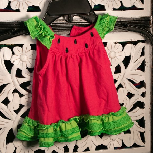 Watermelon Summer Dress Toddler - Picture 5 of 6